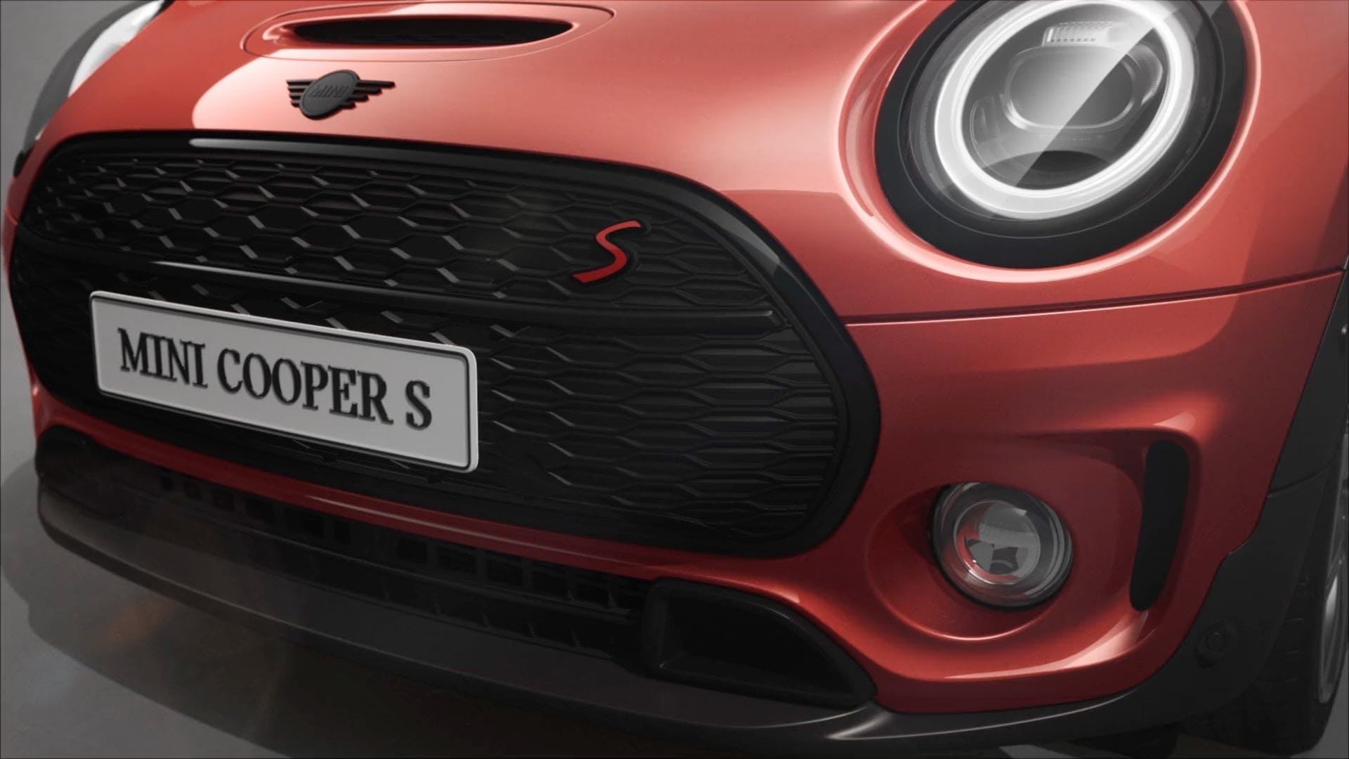 MINI Clubman – Vorderansicht – rot und schwarz