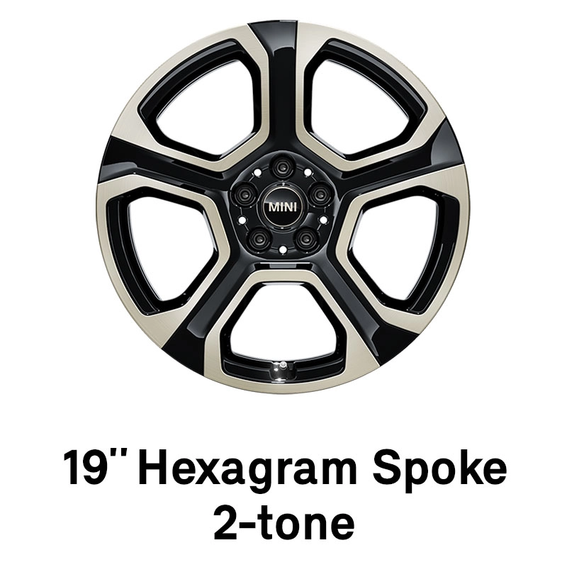 MINI – équipement – 19’’ hexagram spoke 2-tone