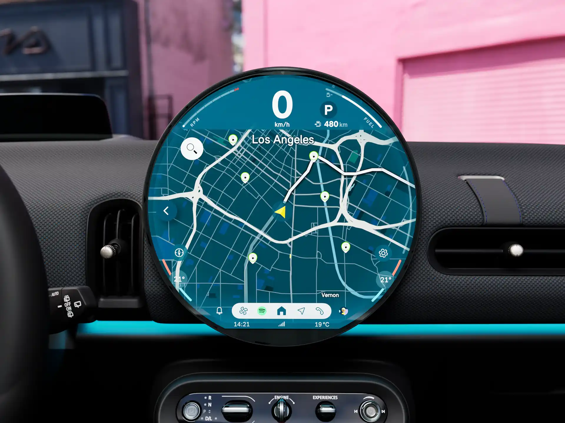 MINI Cooper 3-Türer – Minimalistisches OLED-Display 