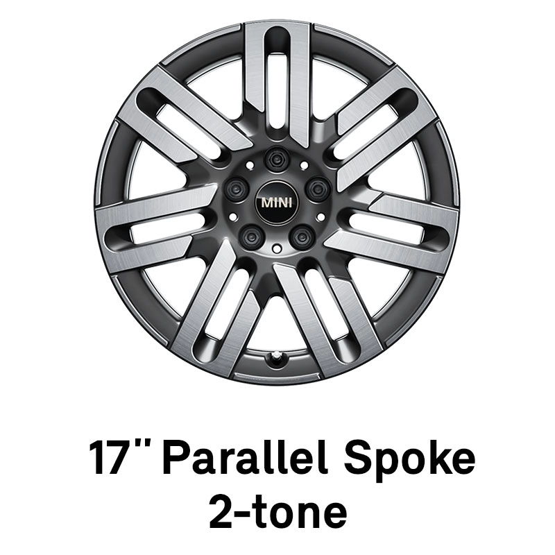 MINI – équipement – 17’’ parallel spoke 2-tone