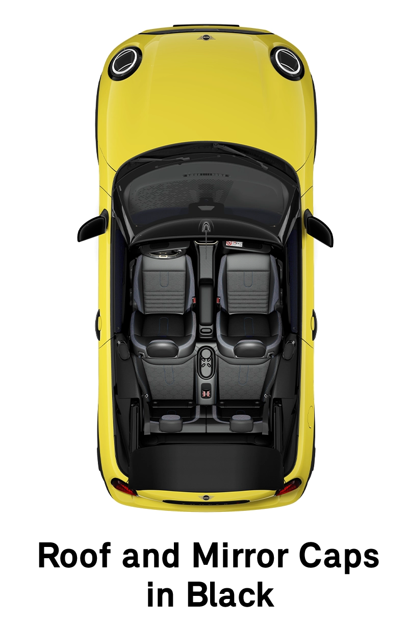 MINI – Ausstattung – Classic Trim – Dach und Spiegelkappen in Schwarz