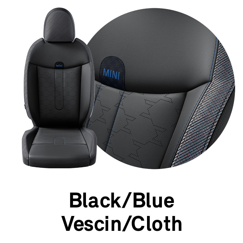 MINI – Ausstattung – Vescin Schwarz/Blau