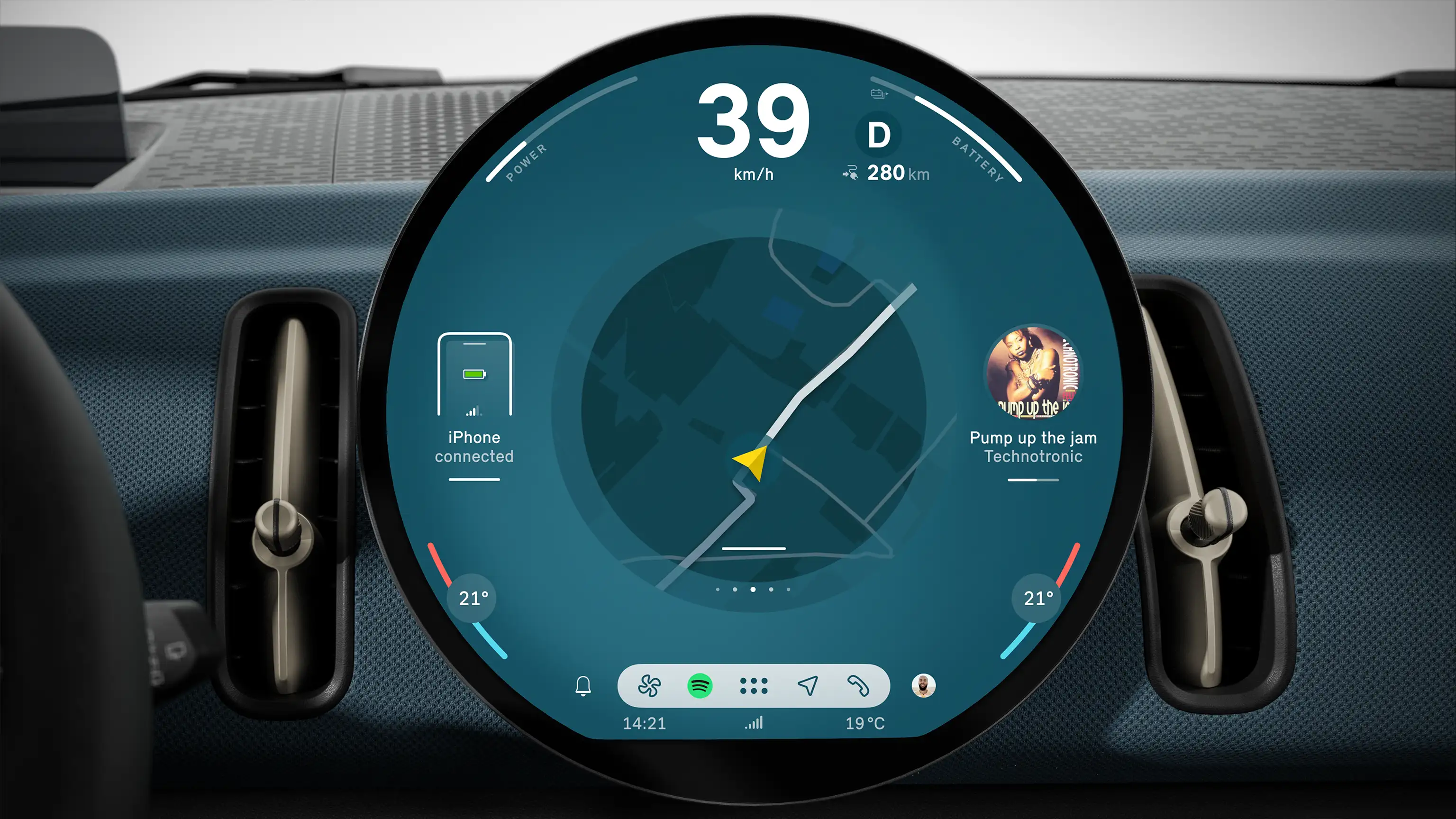 MINI Countryman Electric – Rundes Display