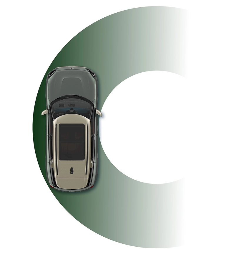 MINI Countryman - Cercle de braquage