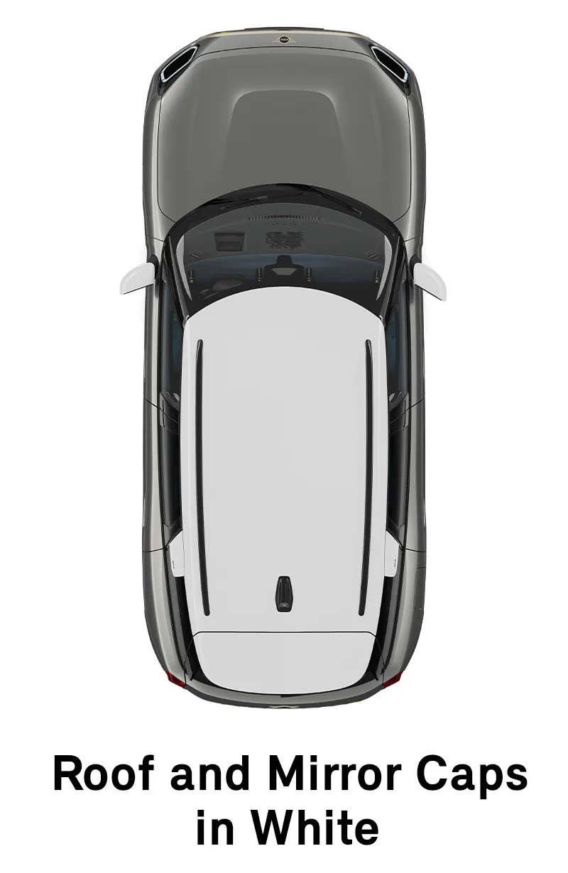  MINI – Ausstattung – Favoured Trim – Dach und Spiegelkappen in Weiß