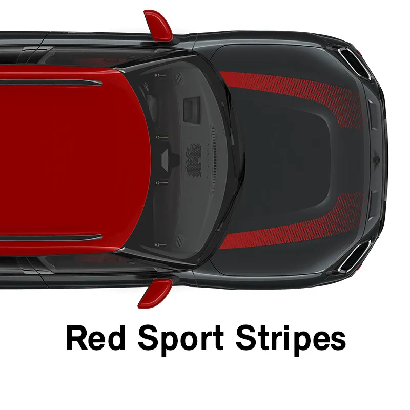  MINI – Ausstattung – JCW Trim – Sportstreifen in Rot