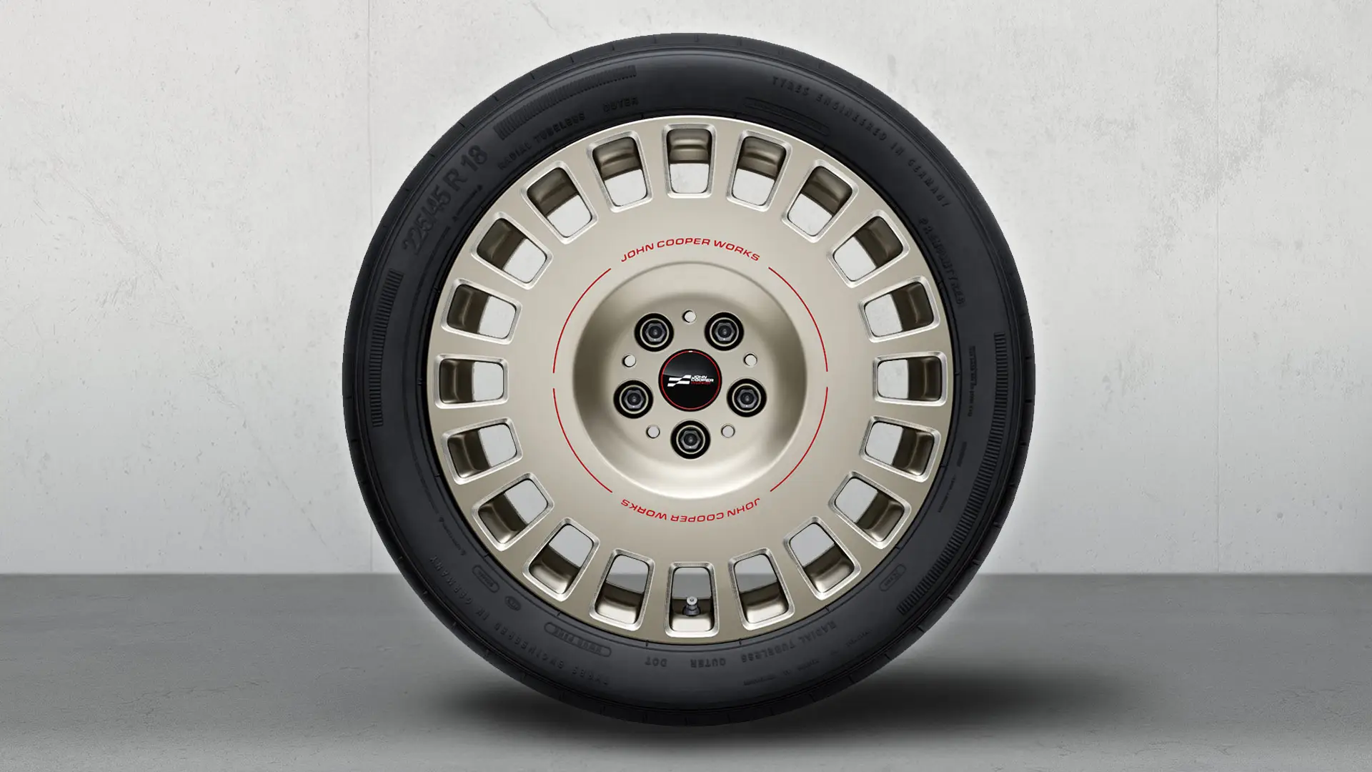 18" JCW Rallye Speiche 992 Bicolor Leichtmetallrad (Vibrant Silver, poliert), Sommerkomplettradsatz 