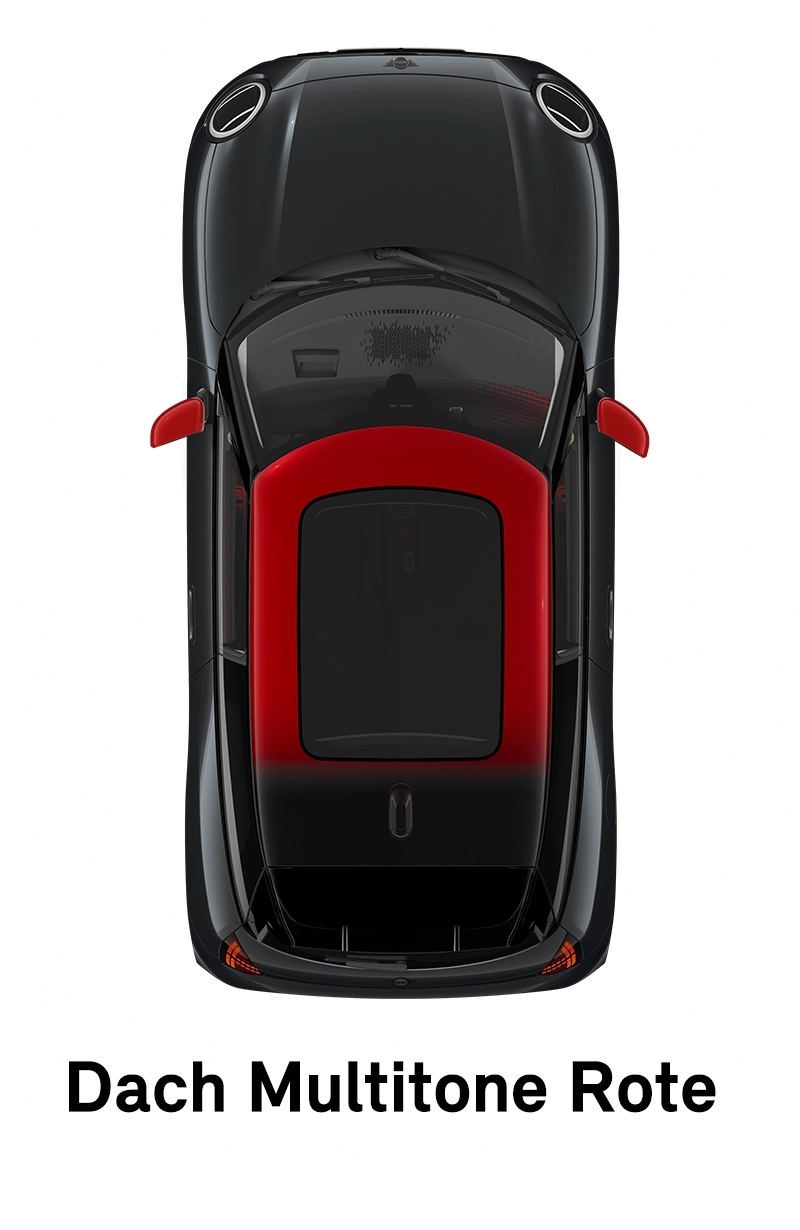  MINI – Ausstattung – JCW Trim – Dach in Multitone Red