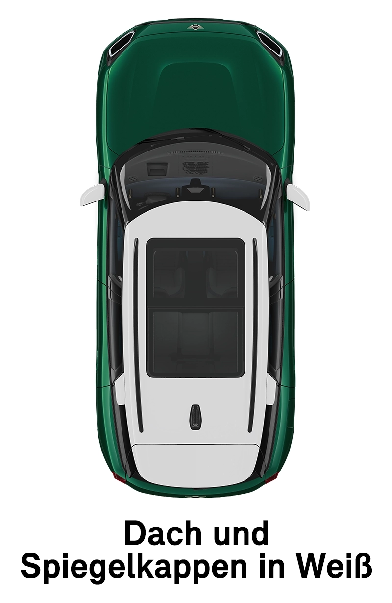  MINI – Ausstattung – Classic Trim – Dach und Spiegelkappen in Weiß