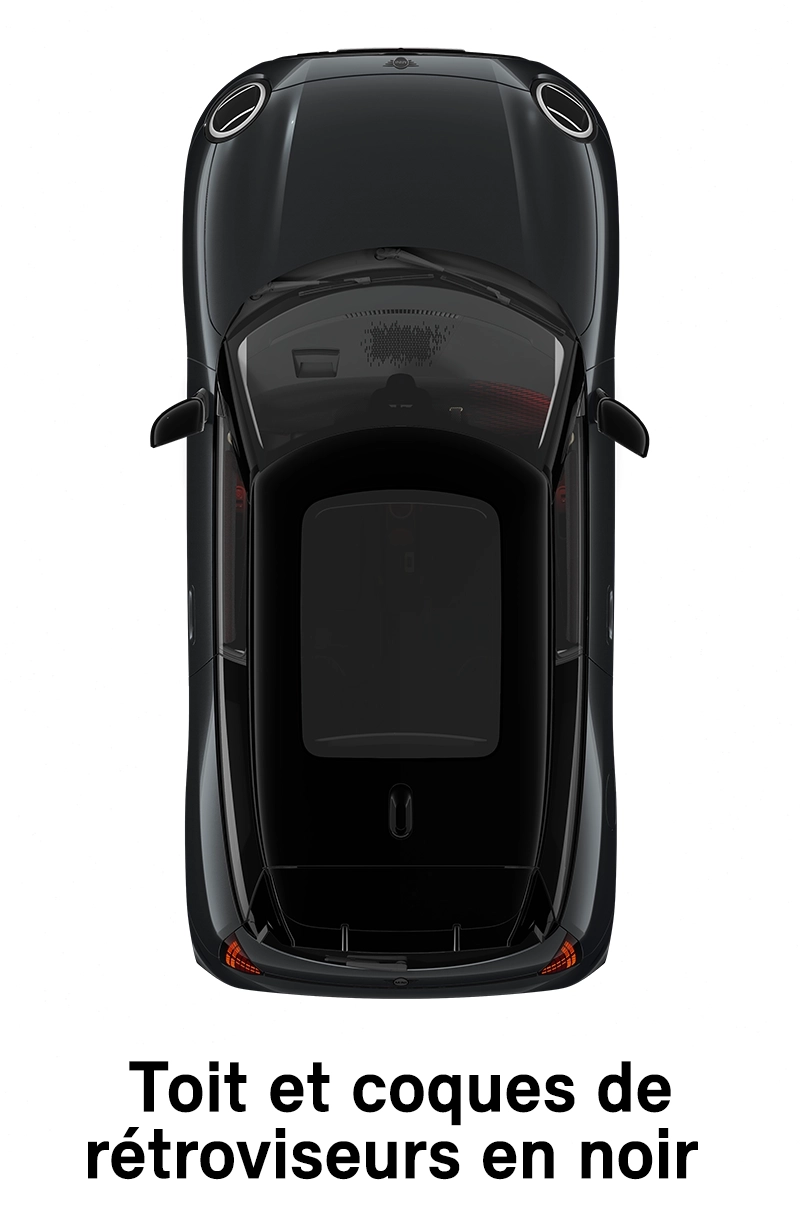  MINI - équipement - Finition JCW toit et coques rétroviseurs noirs