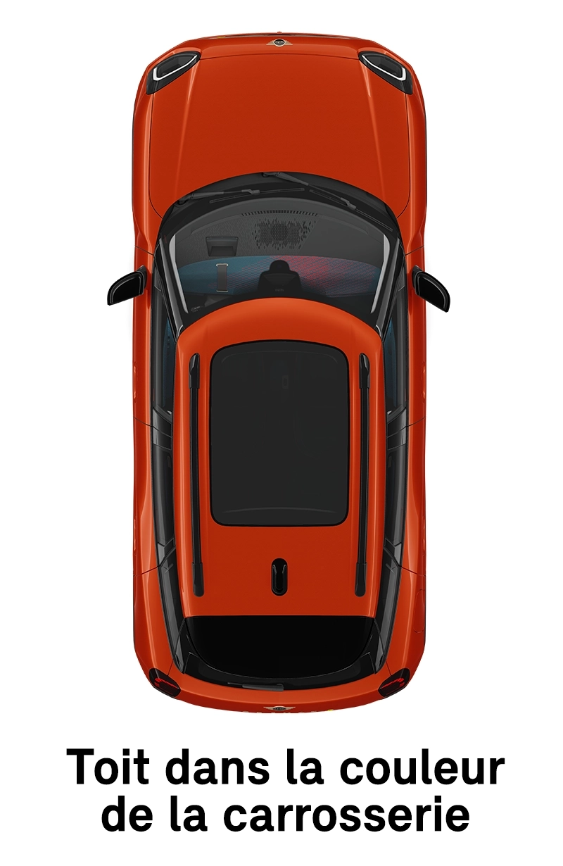  MINI - équipement - toit Finition Favoured dans la couleur de la carrosserie