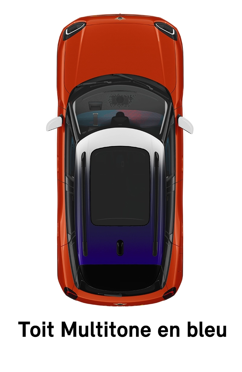  MINI – équipement – Finition Favoured toit bleu multitons