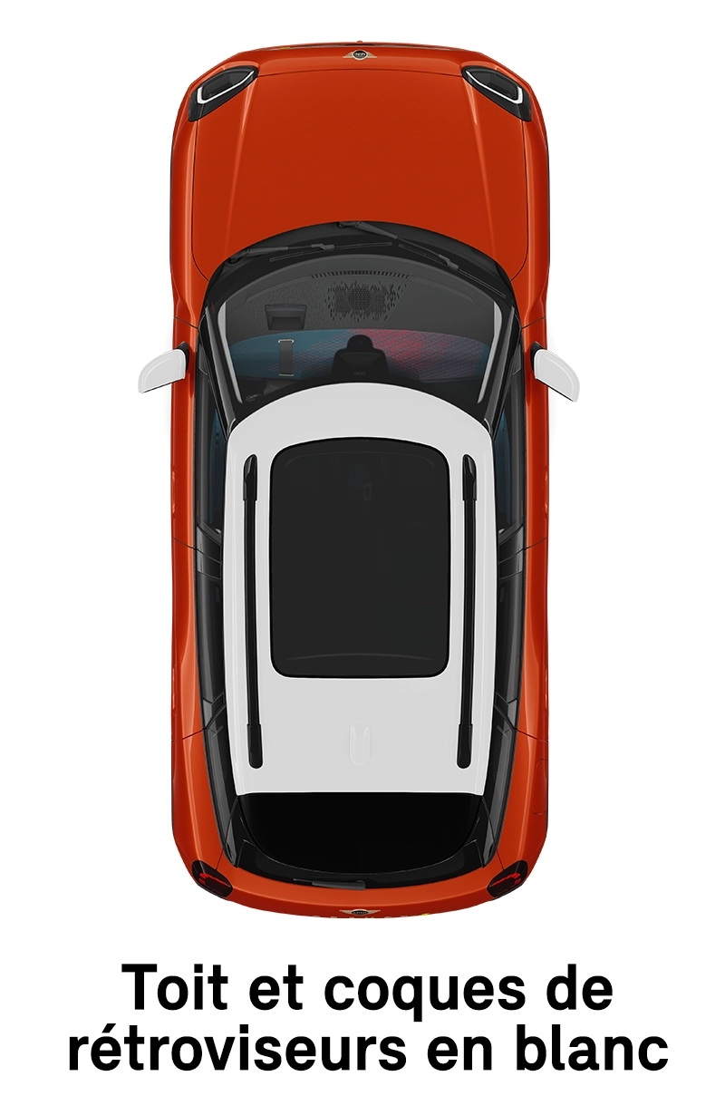  MINI – équipement – Finition Favoured toit blanc
