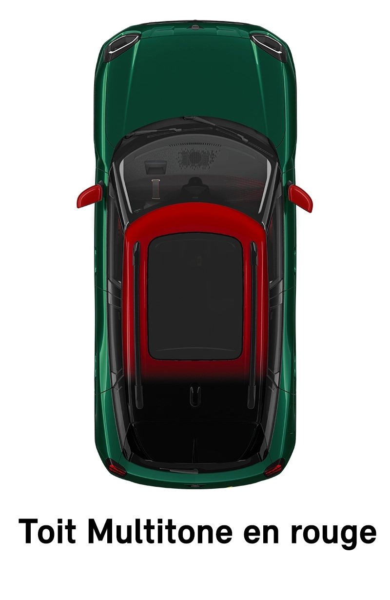  MINI – équipement – finition jcw toit rouge multitons