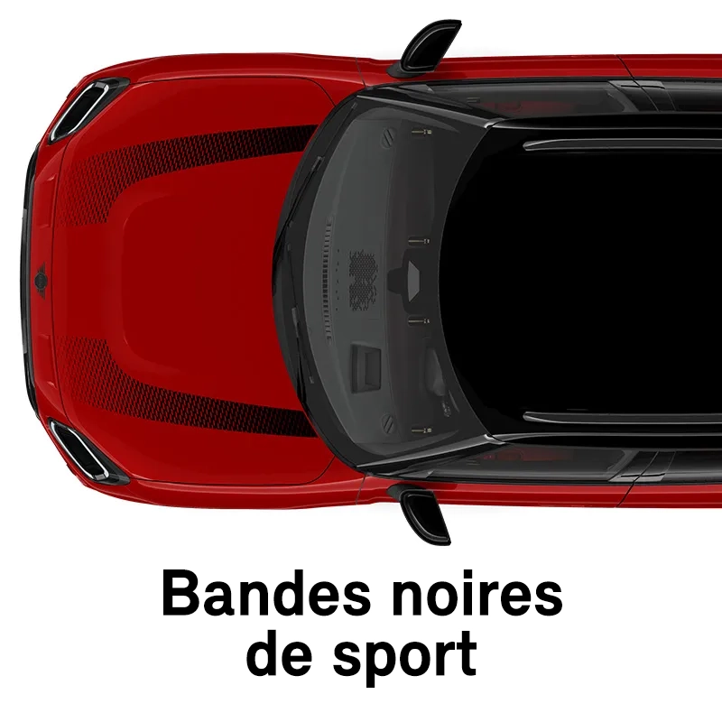  MINI - équipement -bandes sports noires finition jcw