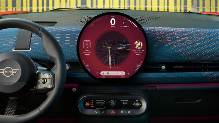Der vollelektrische MINI Aceman - Interieur- Galerie Experience Modes - Lenkrad