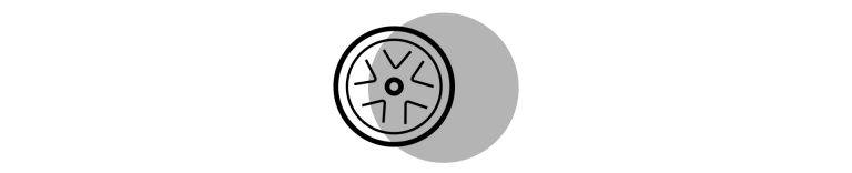 Pneu de l'icône de service Mini