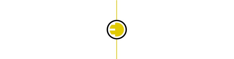 mini électrique - ligne de séparation - logo électrique