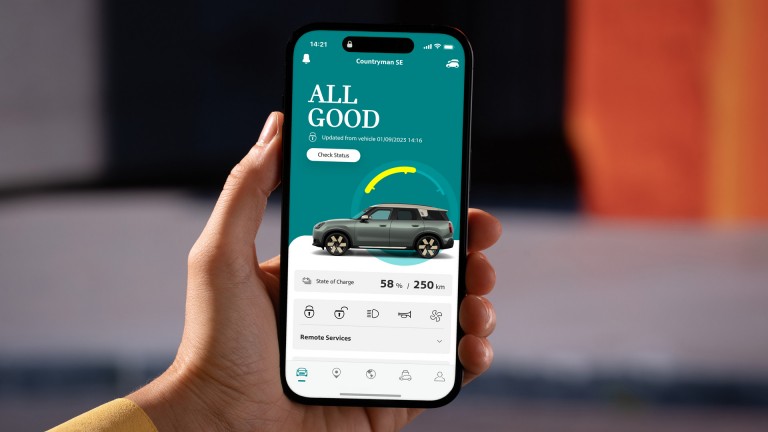 MINI Countryman Electric - expérience digitale - MINI App 